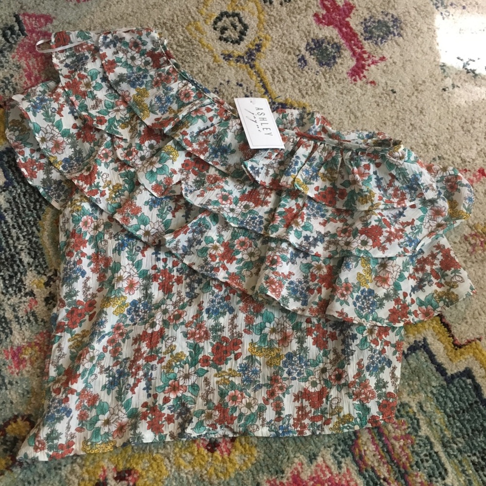 Off the shoulder floral top